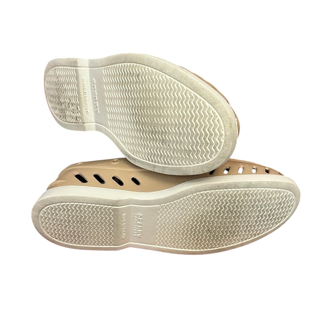 Sperry Tan Perforated Slip-Ons - Picture 4 of 4